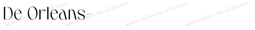 De Orleans字体转换